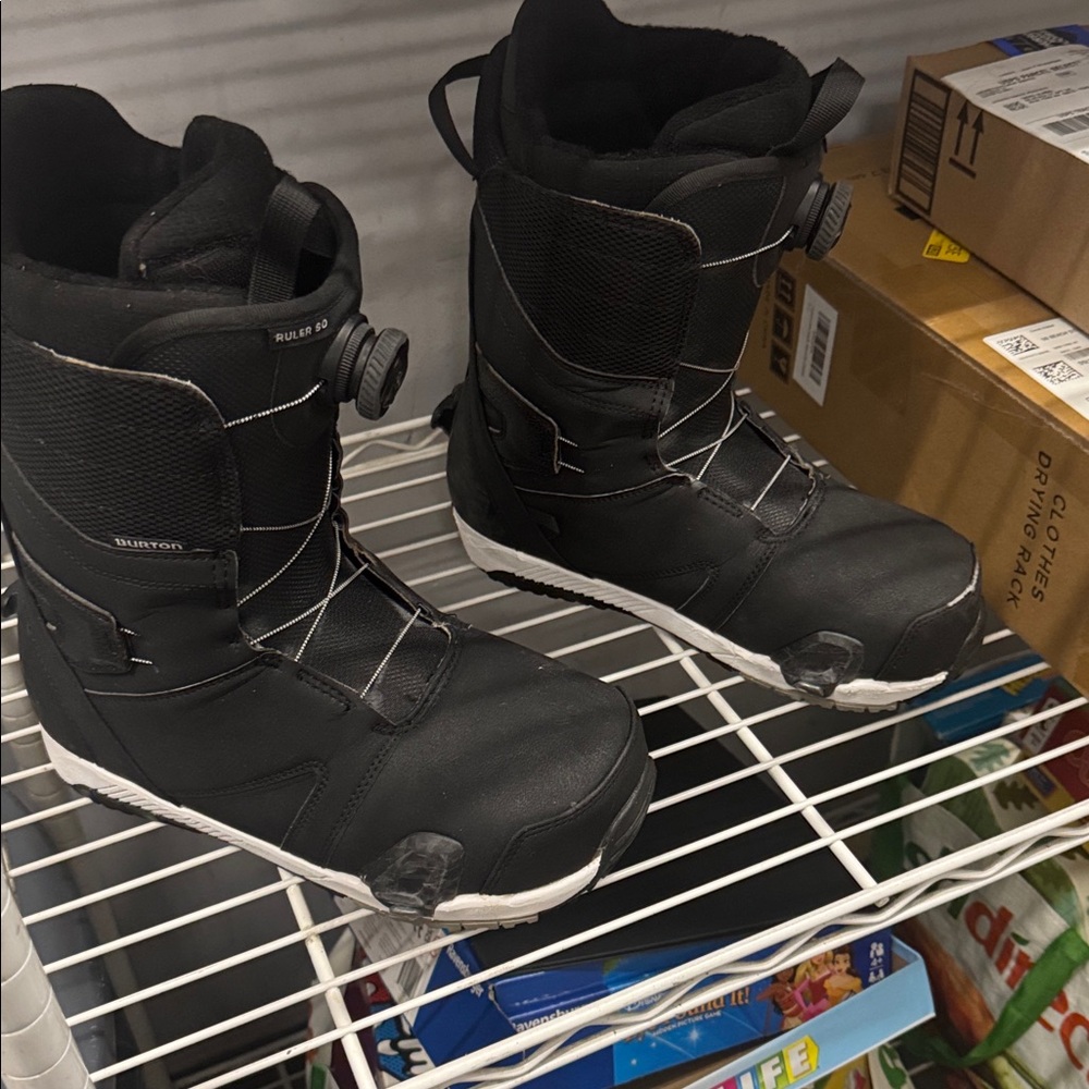 Burton Black and White Winter Boots for Women